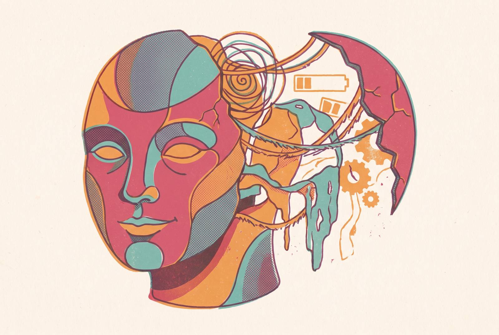 Cover illustration for “ADHD Burnout as a Consequence of Sustained Masking”