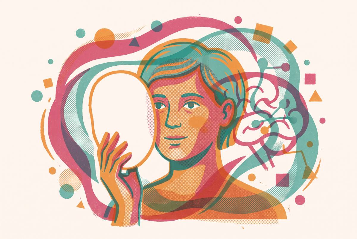 Cover illustration for “How Childhood Masking Shapes Adult ADHD Identity”