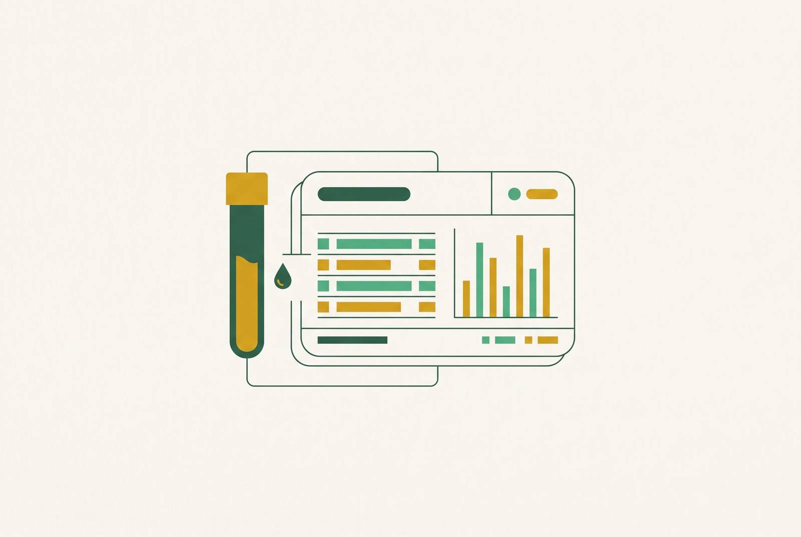 Cover illustration for “Building a Personal Health Data Record From Lab Results”