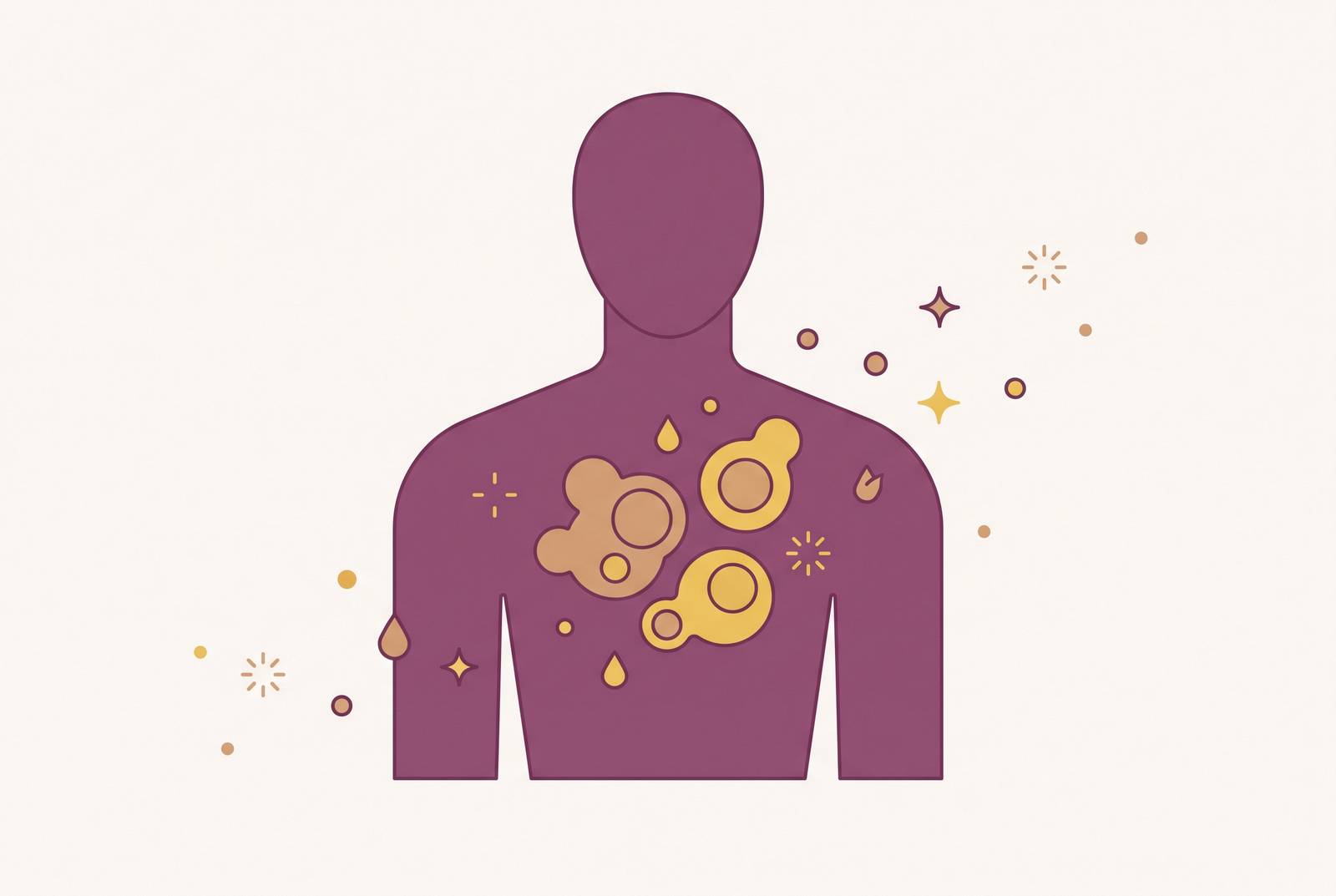 Cover illustration for “Inflammaging and Chronic Low-Grade Inflammation”