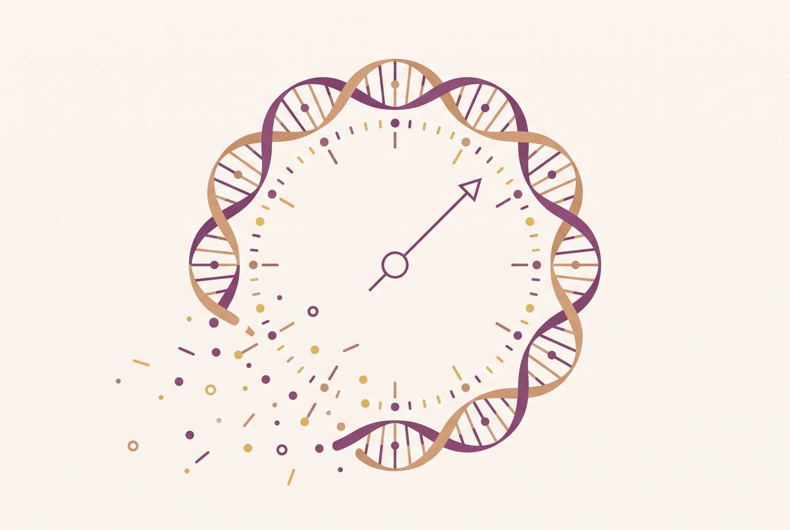 Cover illustration for “Epigenetic Clocks and Drift Explained”