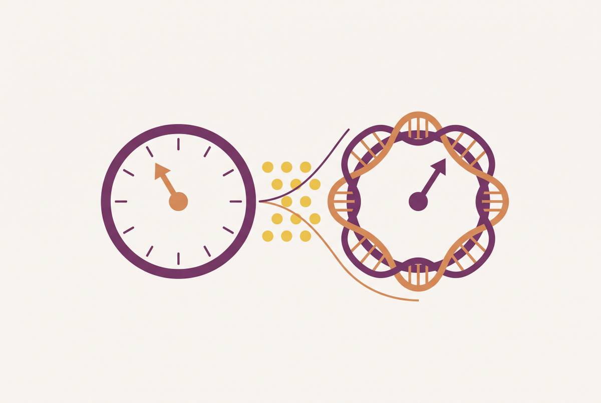 Cover illustration for “Epigenetic Age vs Chronological Age in Cohort Studies”