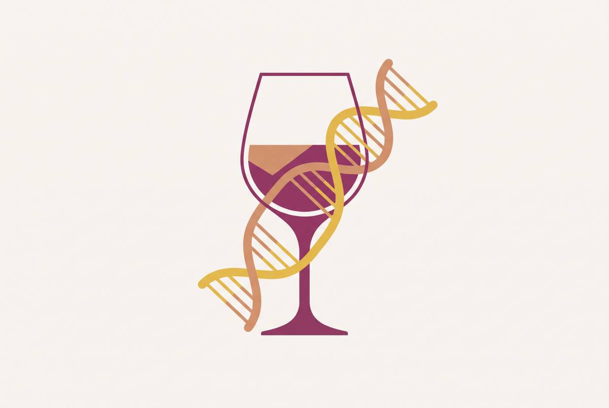 Cover illustration for “Alcohol and Longevity After Mendelian Randomization Studies”