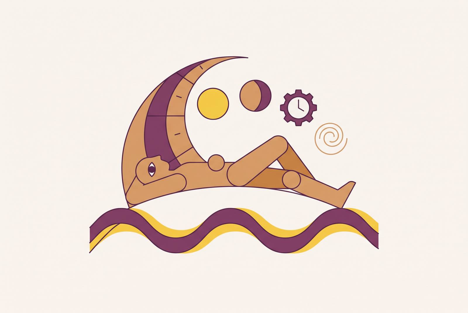 Cover illustration for “Sleep Duration, Quality, and Biological Aging Rates”