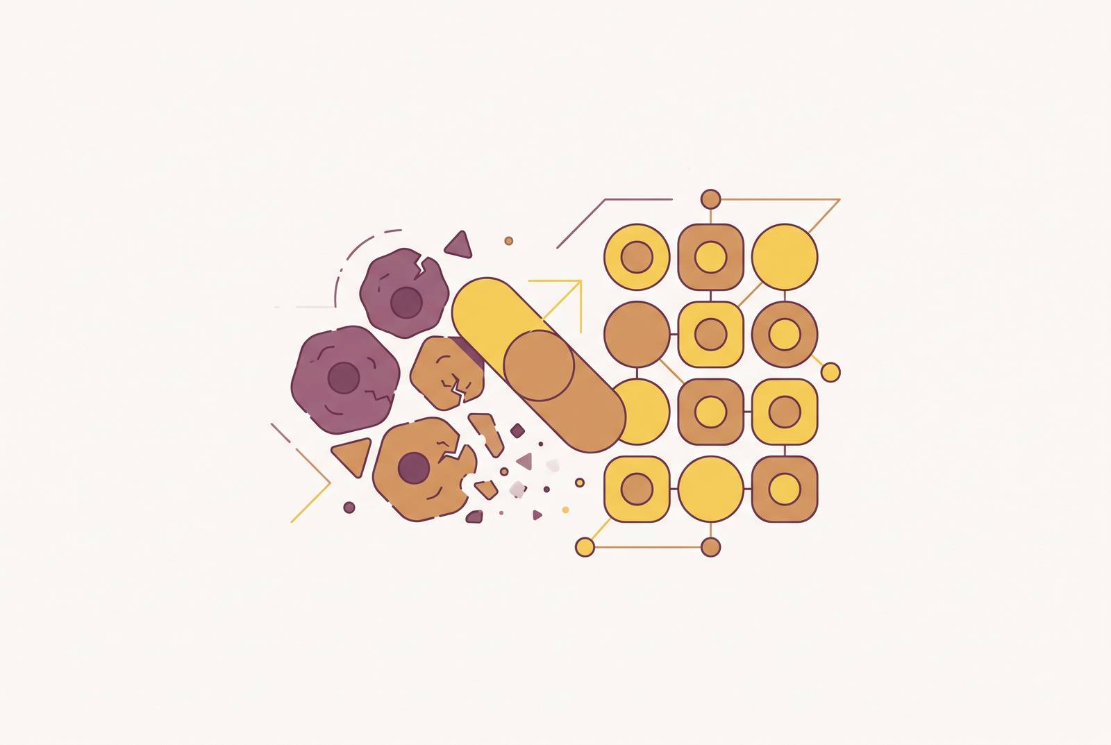Cover illustration for “Senolytics in Human Clinical Trials”