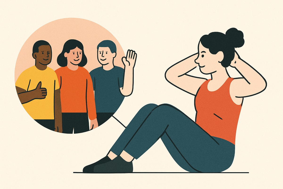 Cover illustration for “Fitness Accountability Groups vs One-on-One Partners”