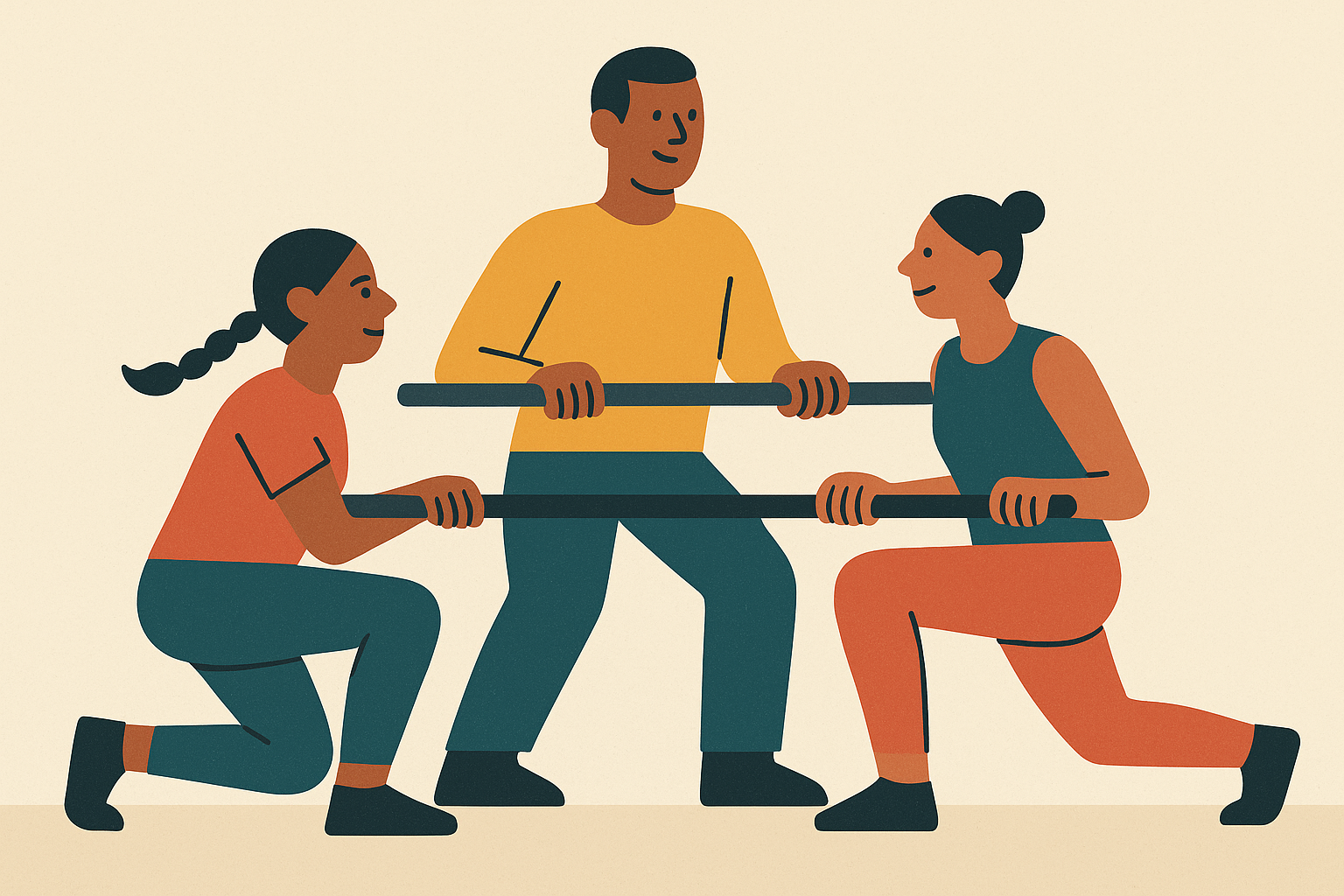 Cover illustration for “Group Fitness Challenge Ideas for Three or More People”