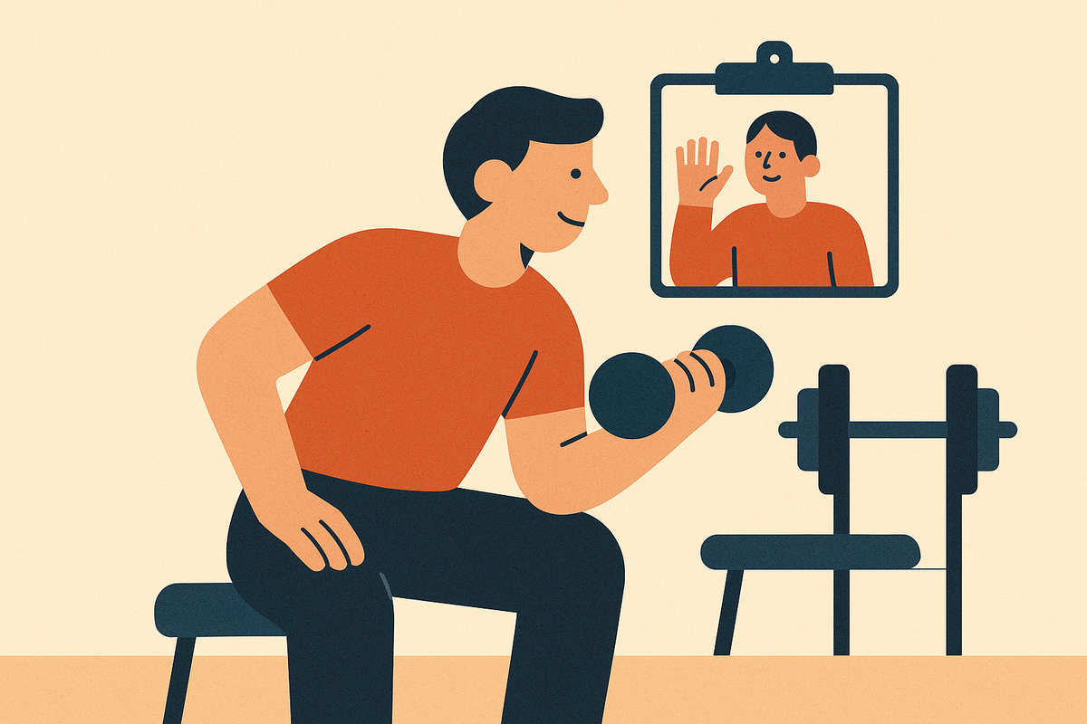 Cover illustration for “Why Fitness Consistency Is Easier When Someone Else Expects You”