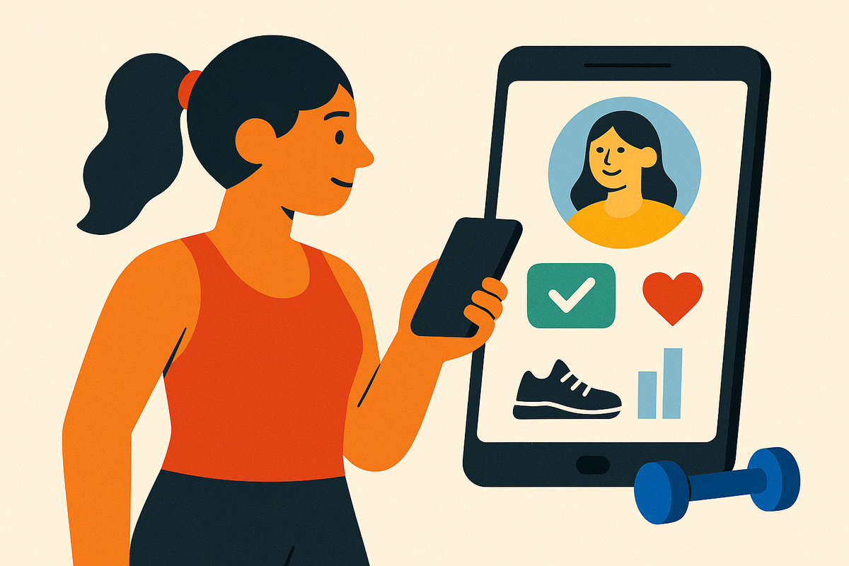 Cover illustration for “Accountability Partner Apps for Fitness in 2024”