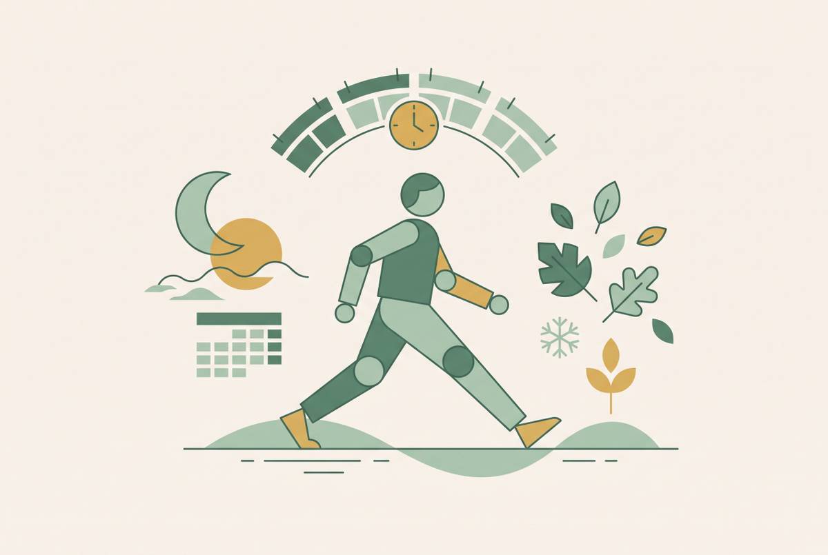 Cover illustration for “Exercising Consistently During Seasonal Schedule Disruptions”