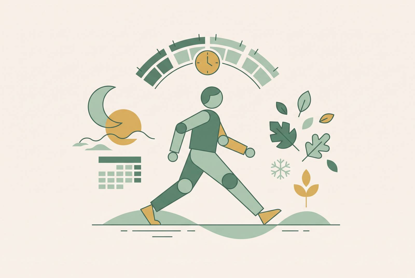 Cover illustration for “Exercising Consistently During Seasonal Schedule Disruptions”
