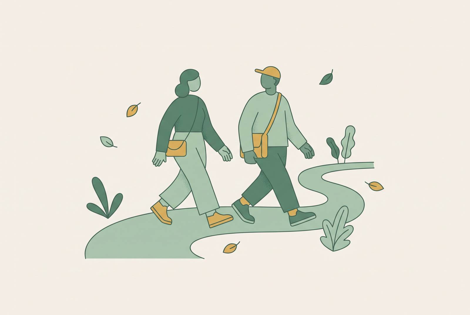 Cover illustration for “Why Low-Key Consistent Movement Beats Bridal Boot Camp for Couples”
