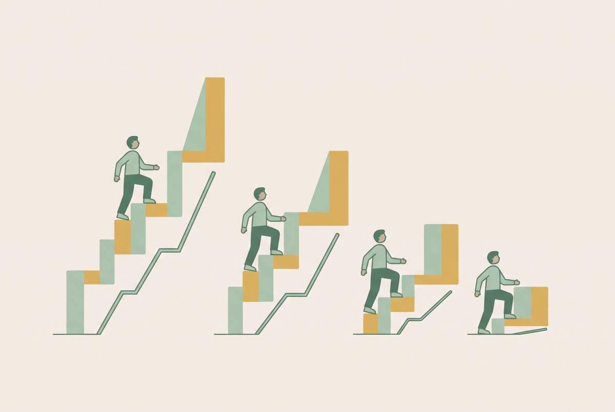 Cover illustration for “How Repeatedly Quitting Fitness Affects Motivation Over Time”