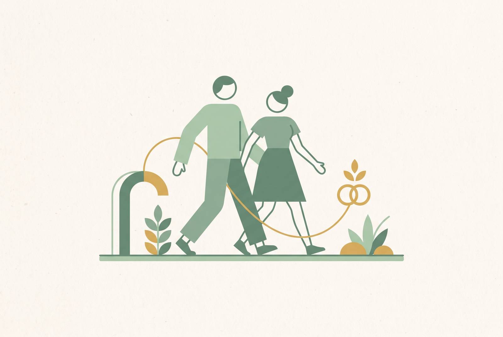 Cover illustration for “Getting Fit Together Before the Wedding Without Overhauling Your Life”