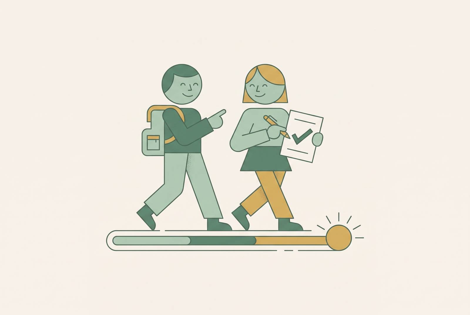 Cover illustration for “Simple Weekly Fitness Goals Two People Can Share”