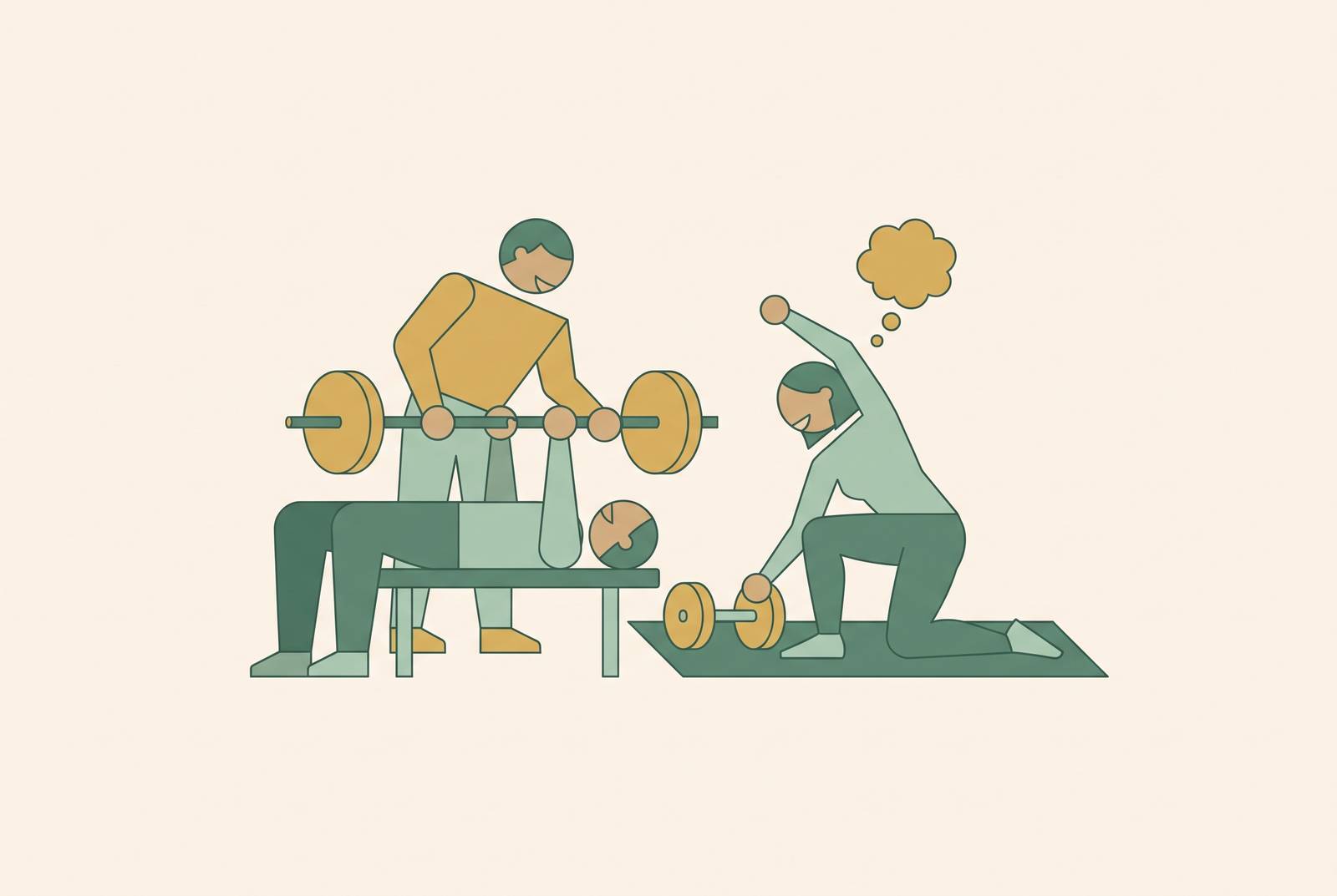 Cover illustration for “How to Make Gym Sessions Feel Like a Social Activity”