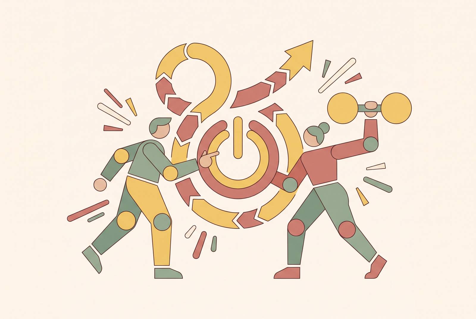 Cover illustration for “Rebooting a Couples Fitness Challenge After Losing Momentum”