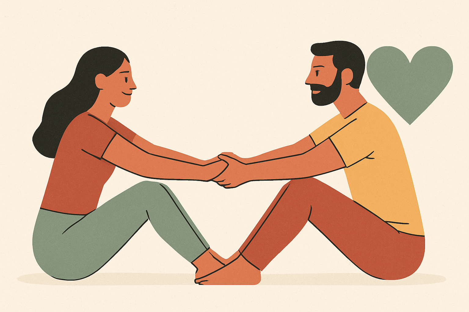 Cover illustration for “Partner Exercises Requiring No Equipment for Wedding Prep”