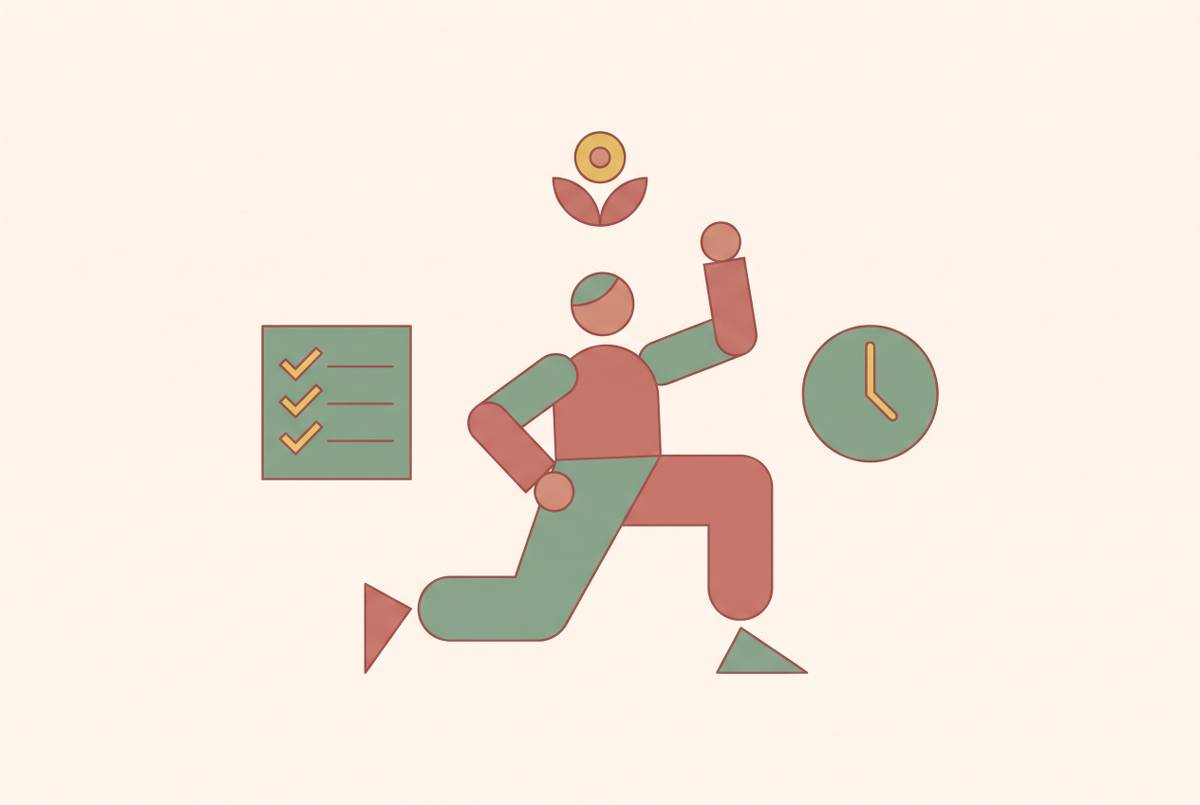 Cover illustration for “Quick Workouts for Busy Weekends Filled With Wedding Tasks”