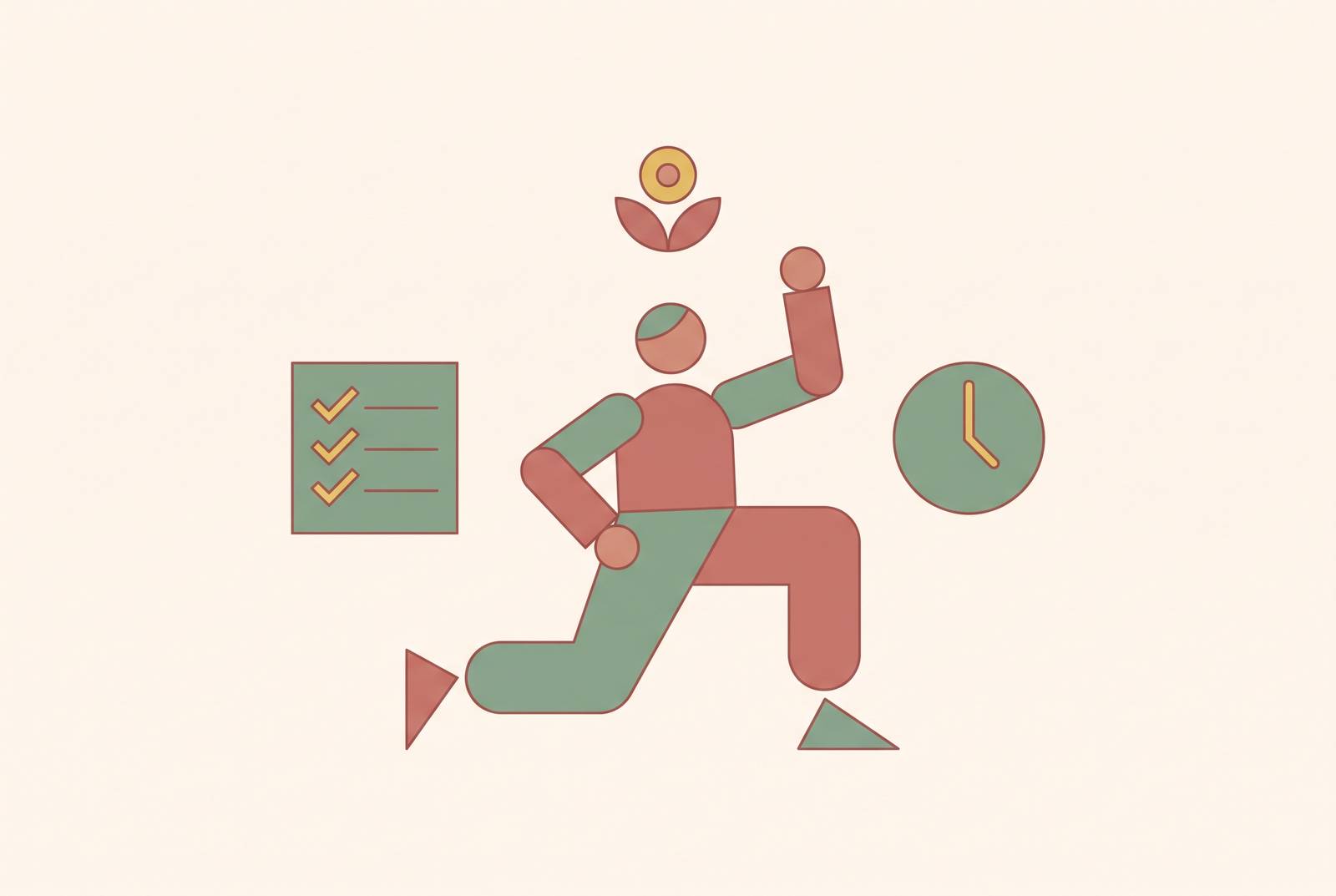 Cover illustration for “Quick Workouts for Busy Weekends Filled With Wedding Tasks”