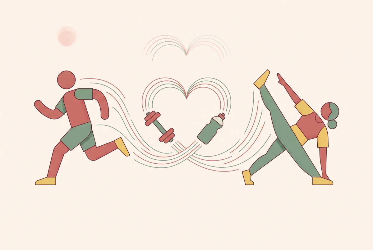 Cover illustration for “Keeping Fitness Motivation Alive During Extended Separations”