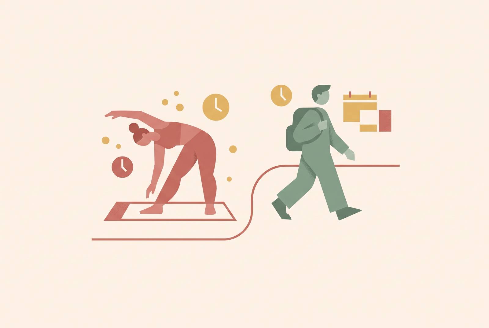 Cover illustration for “Navigating Fitness When Newlywed Schedules No Longer Align”