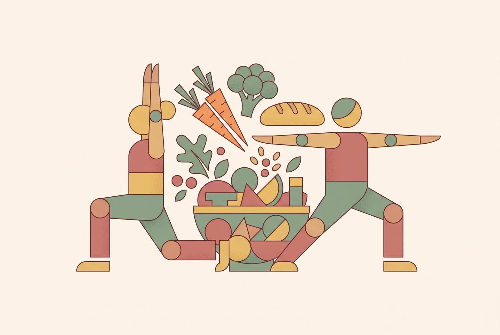 Cover illustration for “Nutrition and Training Habits Engaged Couples Should Build Together Before the Wedding”