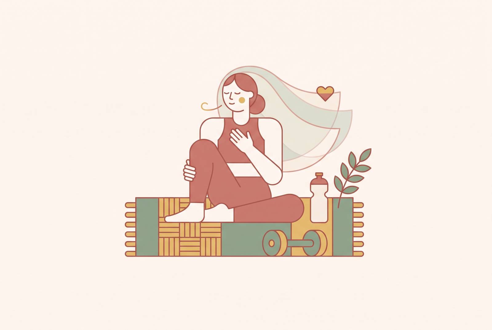 Cover illustration for “Avoiding Fitness Burnout in the Final Month Before the Wedding”
