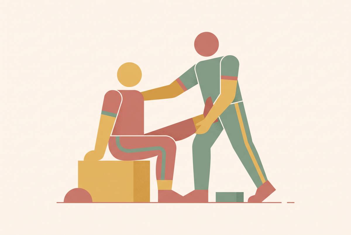 Cover illustration for “Low-Impact Partner Workouts for Injury or Mobility Differences”
