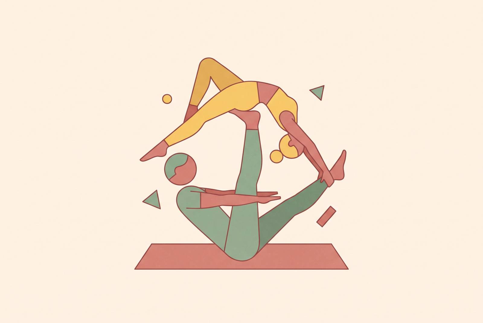 Cover illustration for “Bonding Activities for Couples That Double as Workouts”