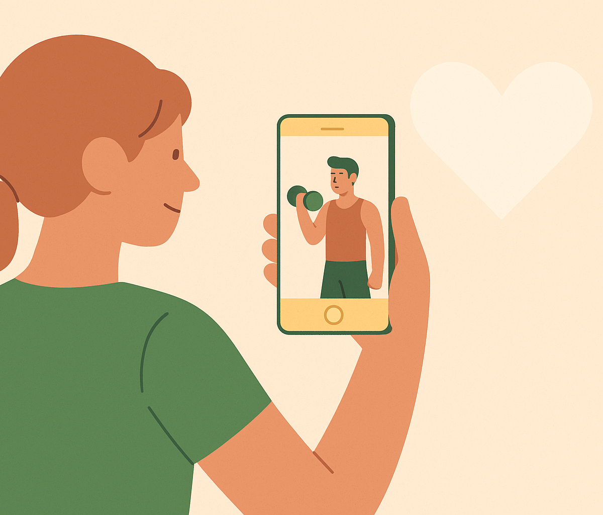 Cover illustration for “Using Workout Photos as Accountability Between Partners”