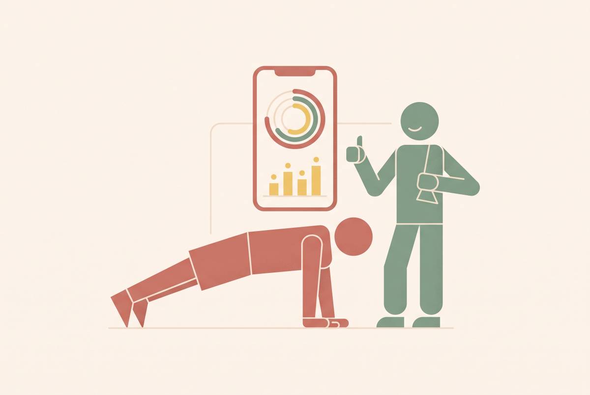 Cover illustration for “Best Apps for Couples to Track Workouts and Hold Each Other Accountable for Fitness Goals”