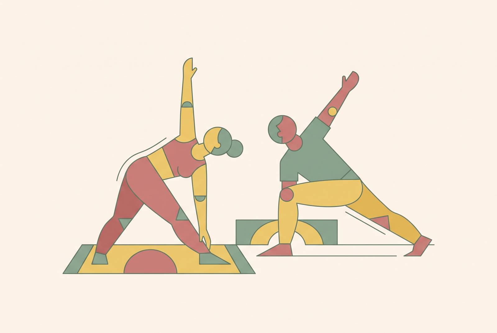 Cover illustration for “How Engaged Couples Can Get in Shape Together Before the Wedding”