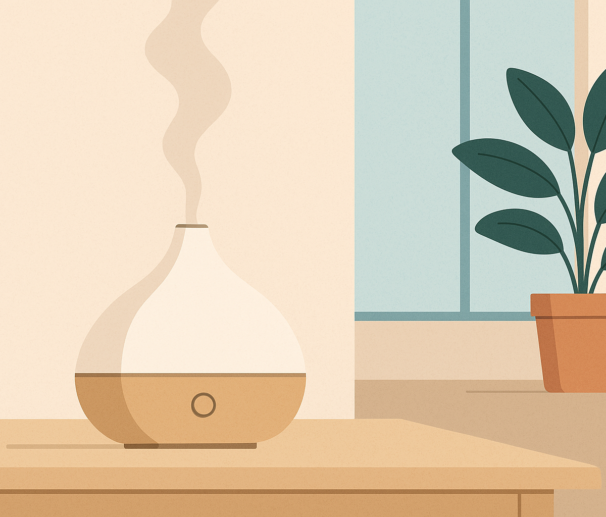 Cover illustration for “Best Oil Diffusers for Large Rooms”
