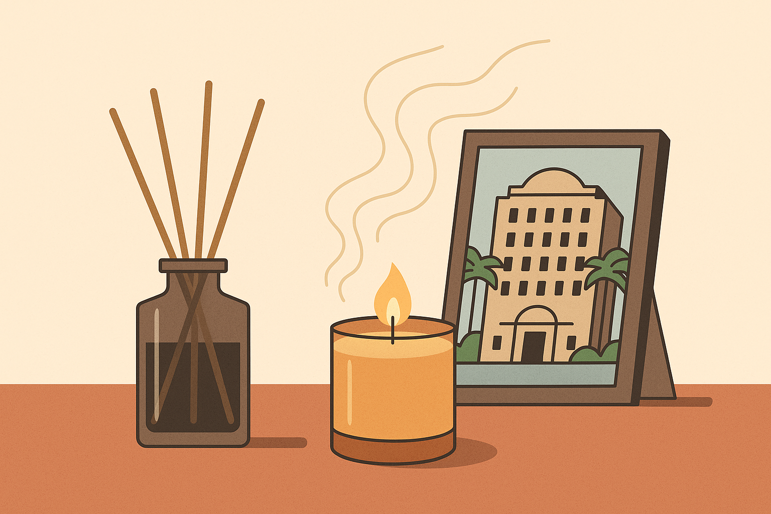 Cover illustration for “Luxury Hotel Scents Recreated at Home”