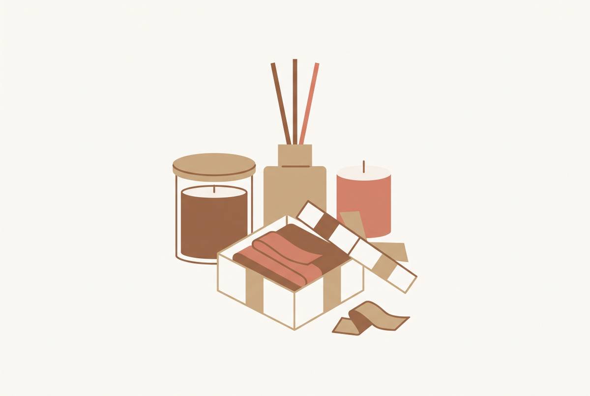 Cover illustration for “Home Fragrance Gift Sets for a Boyfriend or Male Partner”