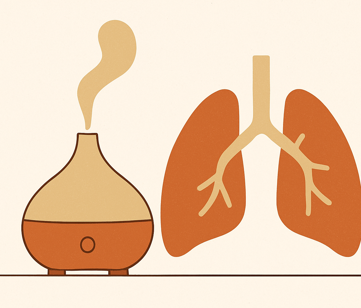 Cover illustration for “Are Diffusers Bad for Your Lungs”
