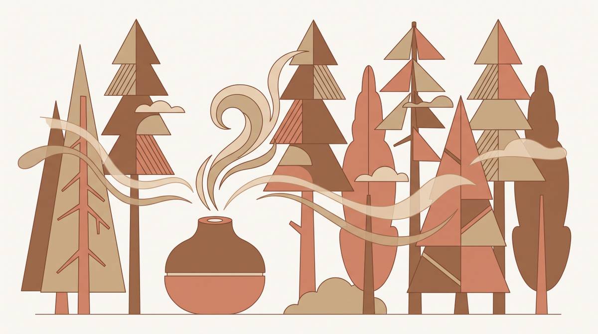 Cover illustration for “Recreating Japanese Forest Bathing Scents at Home”