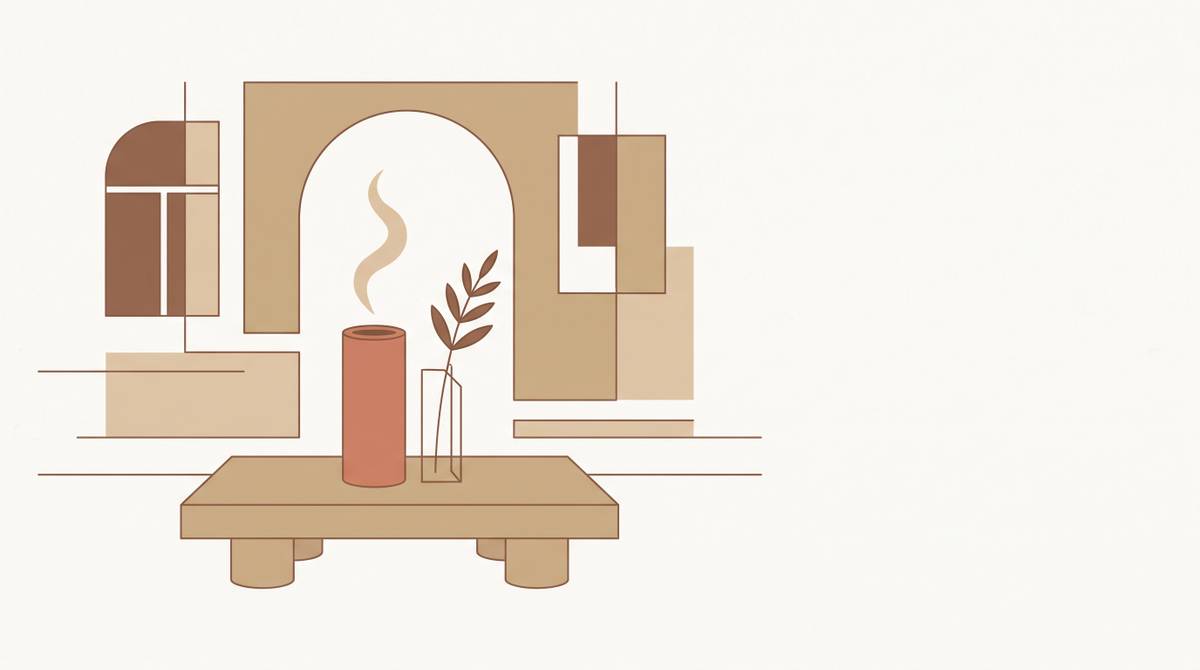 Cover illustration for “Nordic and Scandinavian Scent Aesthetics for Minimalist Homes”