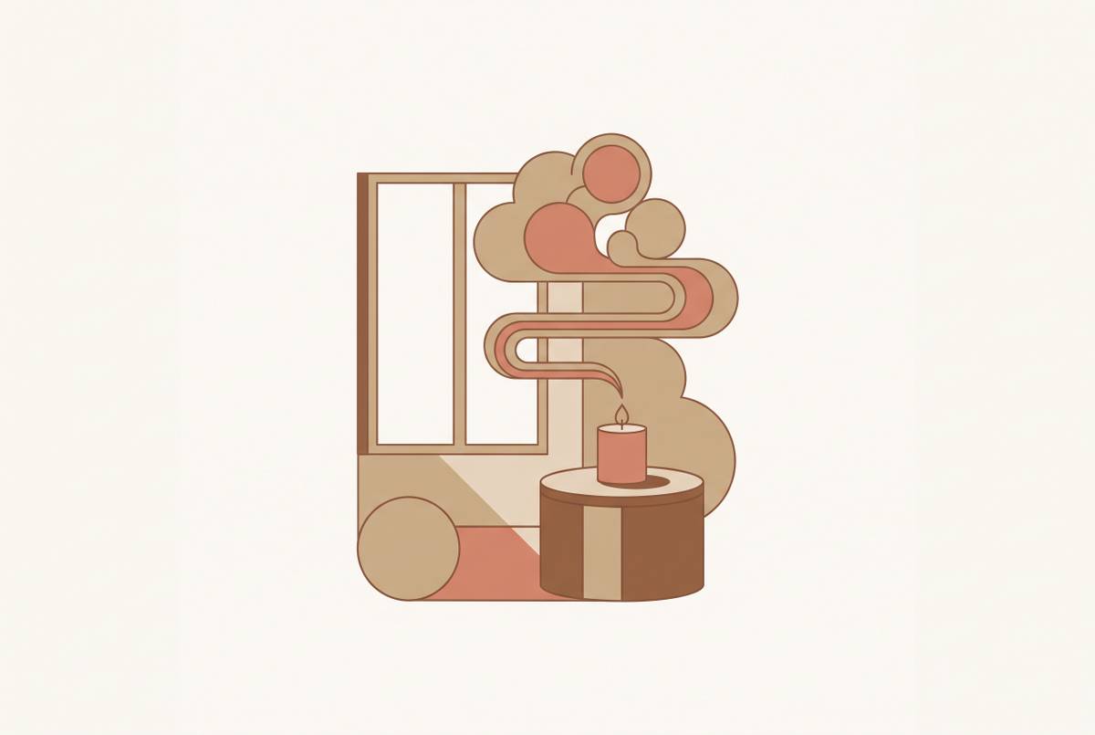 Cover illustration for “Scent and Memory: Building Positive Associations at Home”