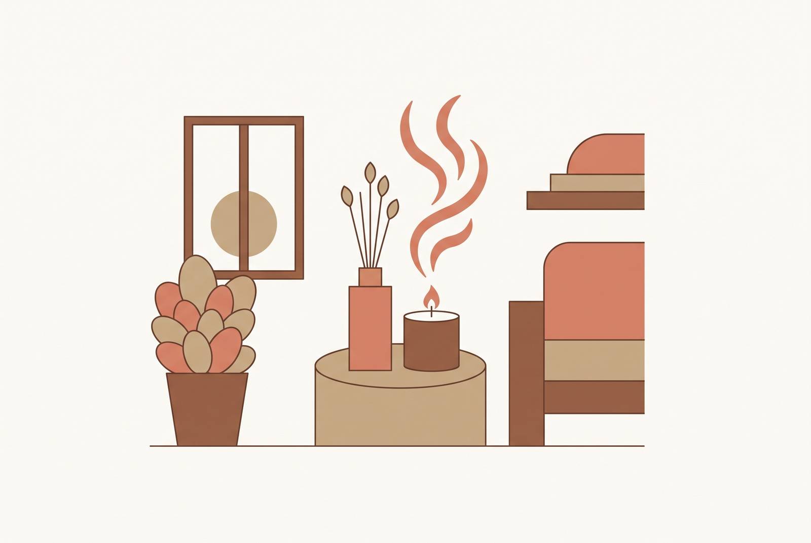 Cover illustration for “Home Fragrance for Small Spaces Like Studios and Condos”