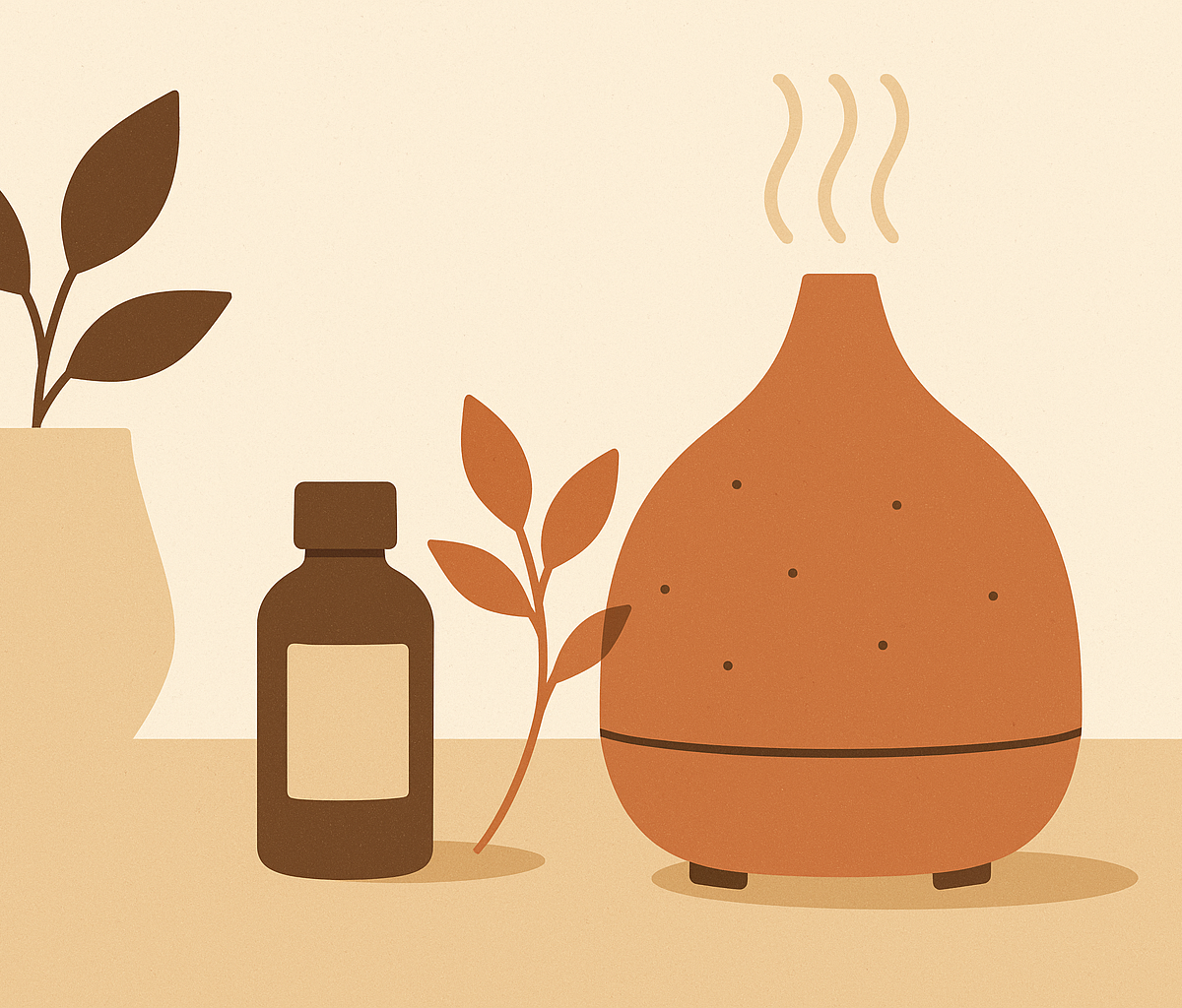 Cover illustration for “Diffuser Oils for Stress and Anxiety Relief at Home”