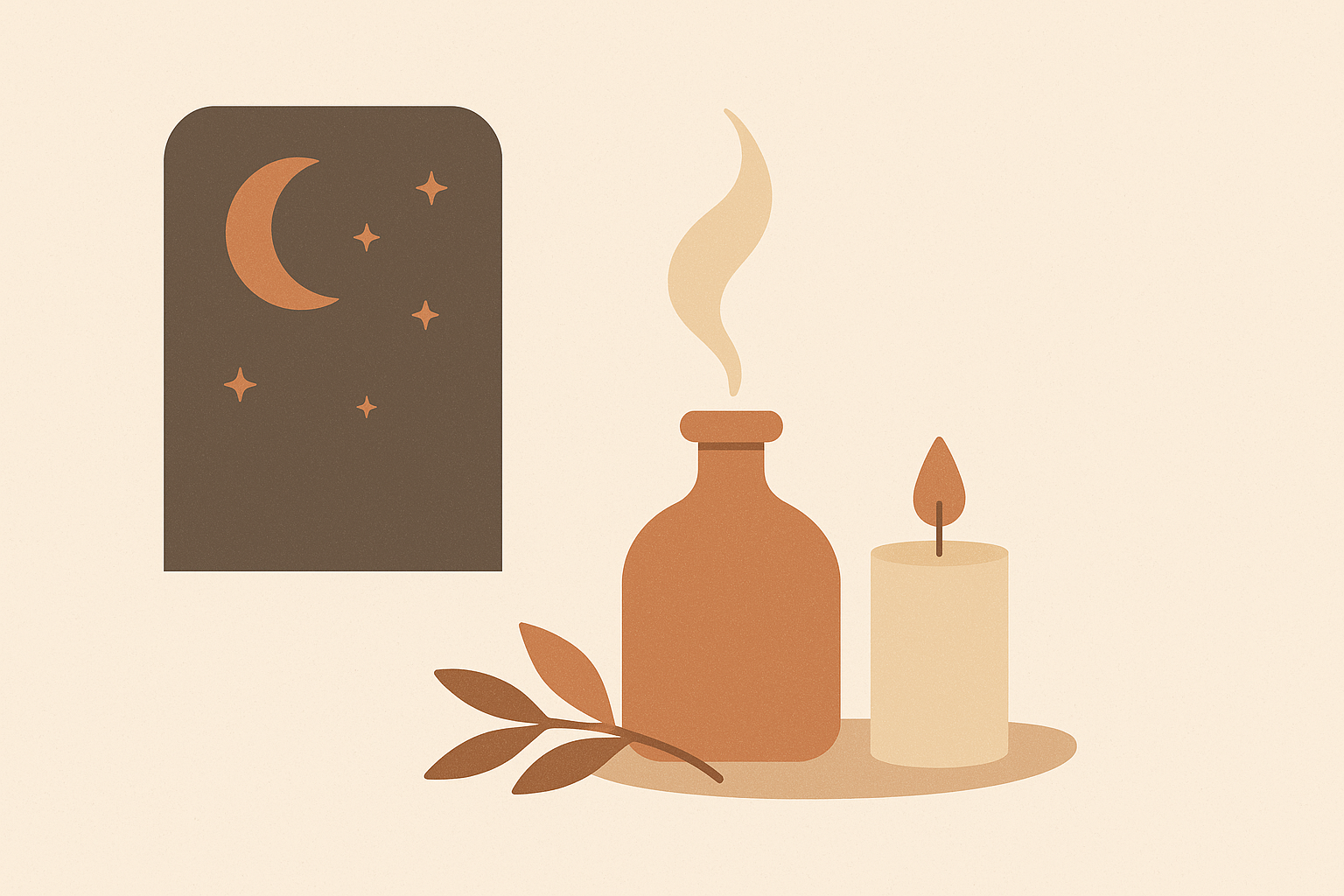 Cover illustration for “Evening Wind-Down Scents for Better Sleep”