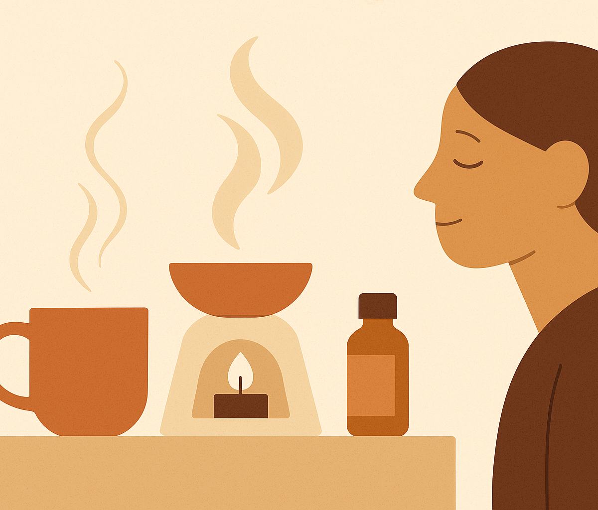 Cover illustration for “Morning Scent Rituals for Focus and Energy”