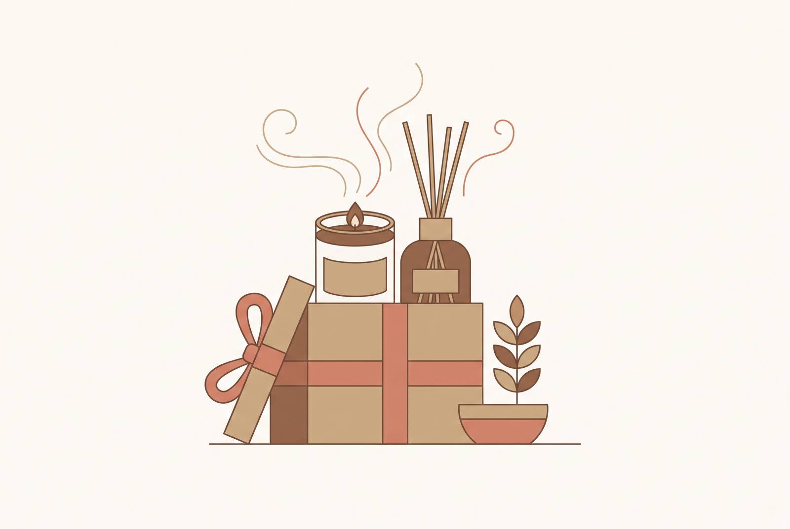 Cover illustration for “Home Fragrance as a Housewarming Gift”