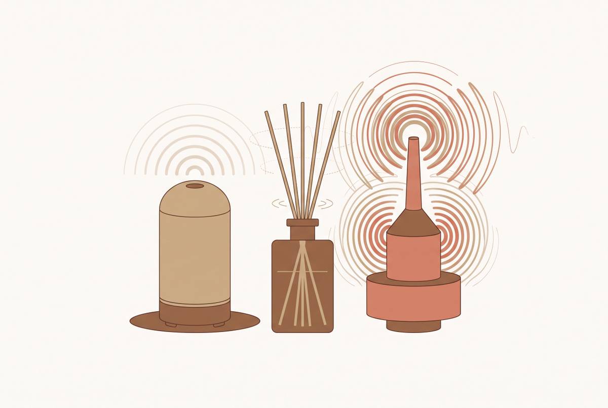 Cover illustration for “Noise Levels Across Home Diffuser Types”