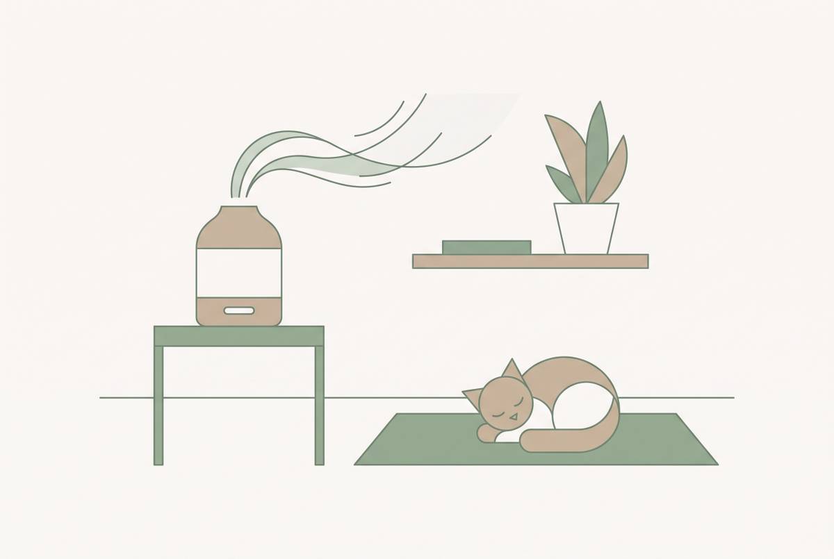 Cover illustration for “Diffuser Placement in Homes With Pets to Minimize Exposure Risk”