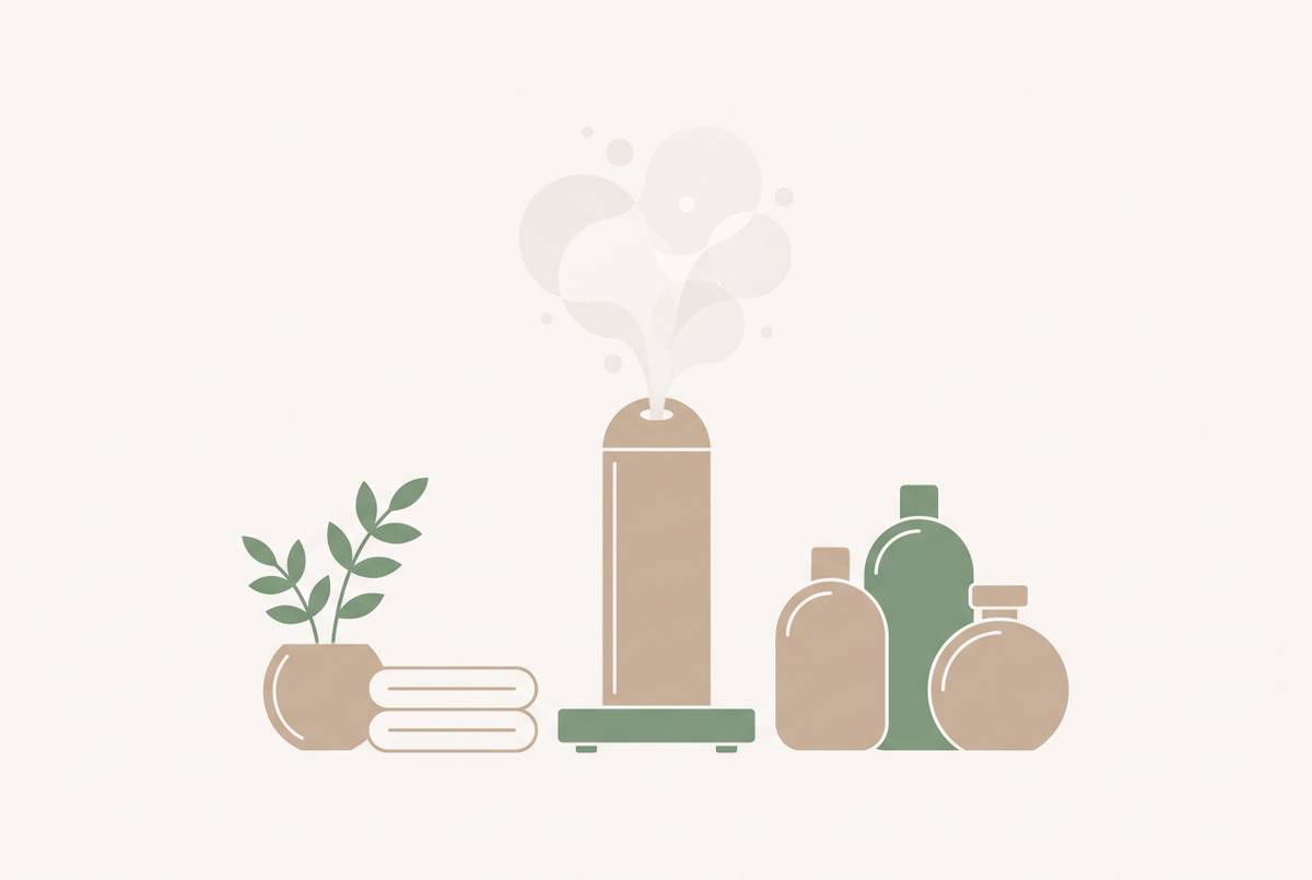 Cover illustration for “Spa-Inspired Bathroom Fragrance With a Cold-Air Diffuser”