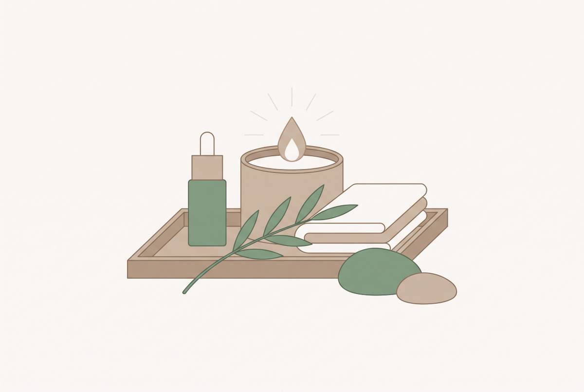 Cover illustration for “Mindfulness Gift Sets for Adults Who Already Have a Wellness Routine”