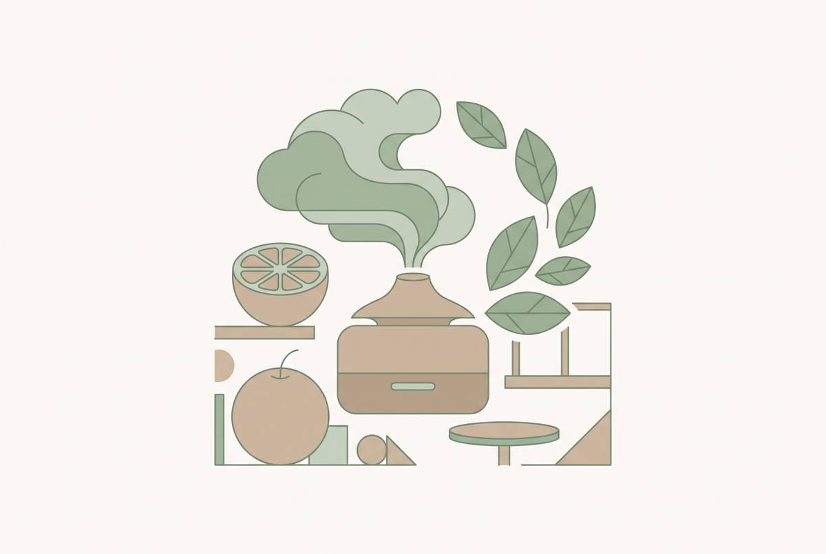 Cover illustration for “Citrus Essential Oils for Diffusers in Small Spaces”